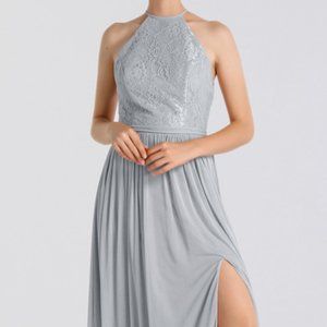 NWT Open-Back Lace and Mesh Bridesmaids Dress